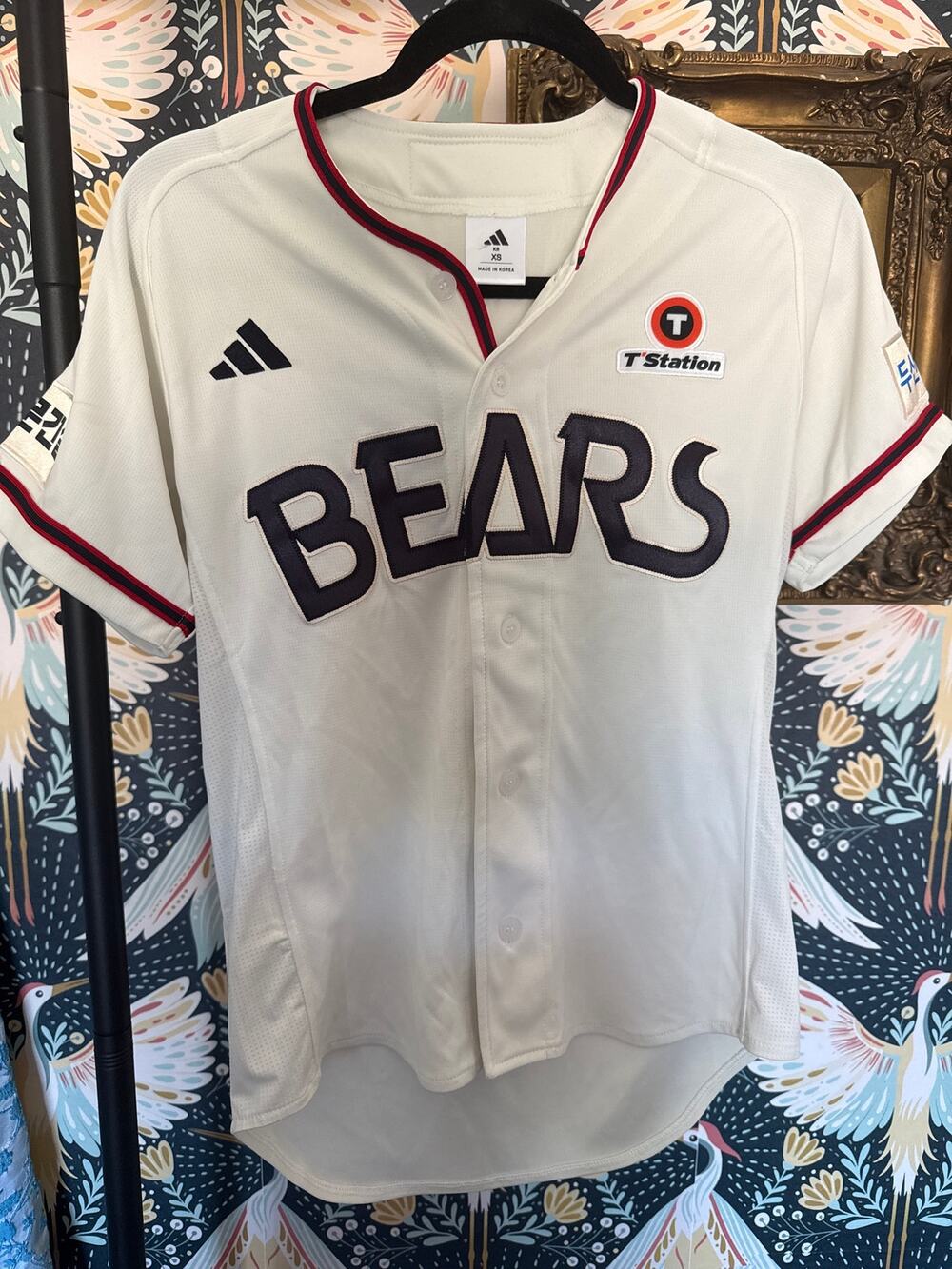 Adidas Doosan Bears KBO baseball jersey XS